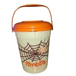 Tim Hortons Limited Edition Glow In The Dark Halloween Spider Web Bucket